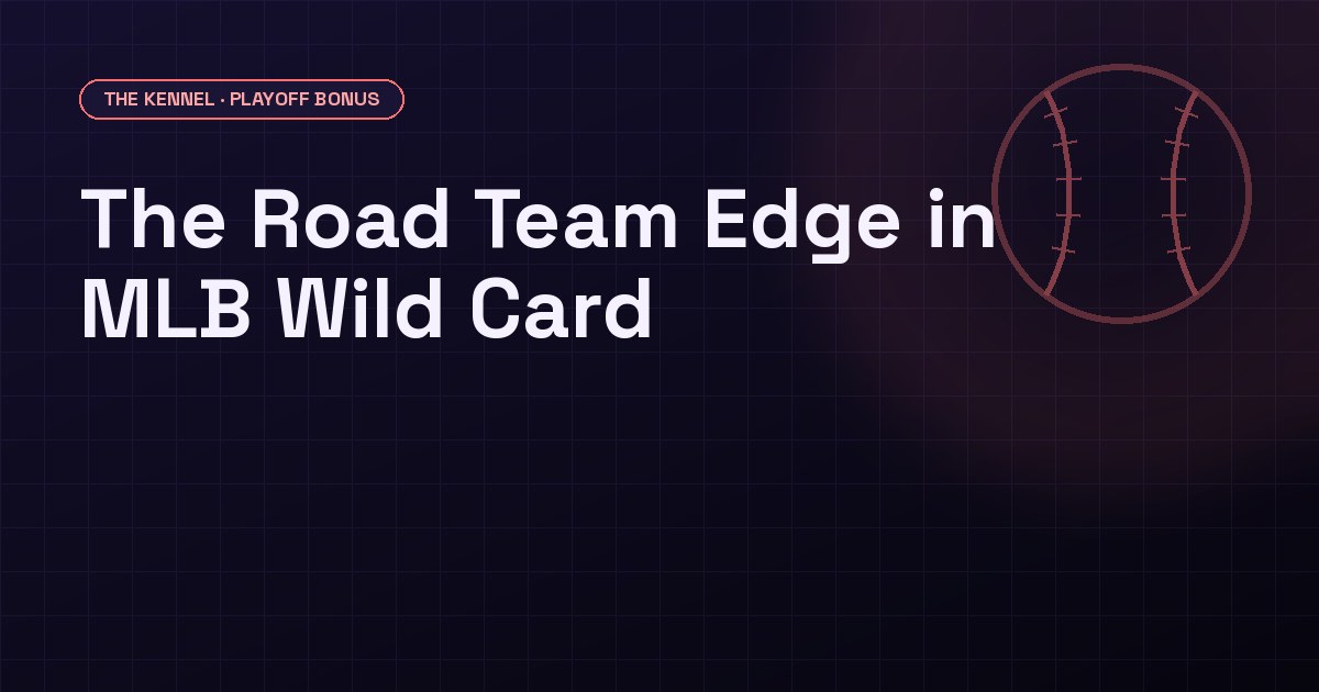 Road teams 10-6 in MLB Wild Card Series since 2022: all four 2026 series open with home teams favored