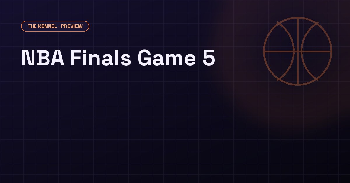 NBA Finals 2026 Game 5 total analysis: San Antonio under trend vs 216.5 line