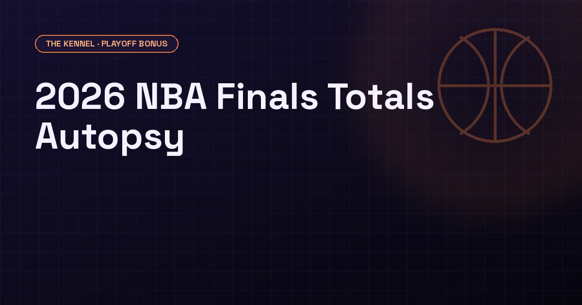 2026 NBA Finals totals autopsy: under went 4-1 while the line sat at 216.5 across five games