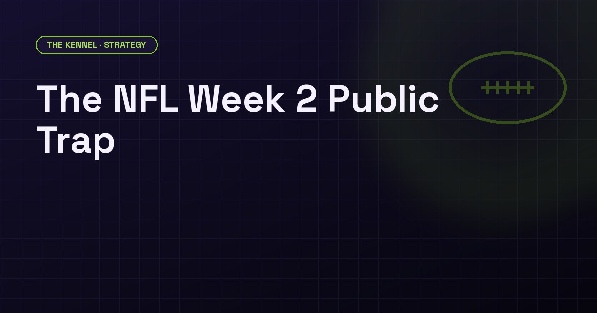 NFL Week 2 betting overreaction analysis showing 62.9% ATS cover rate for blown-out Week 1 teams and 39.4% for dominant Week 1 teams