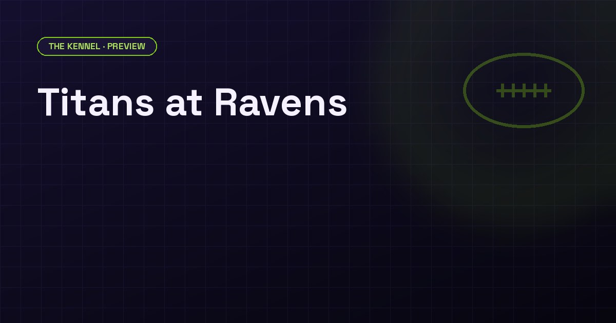 Ravens vs Titans NFL Week 4 2026 total under betting preview — line movement analysis